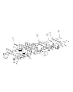 Frame Assembly Diagram and Parts List for M48-KHS 53AB5B5M750-18HP Cub Cadet Lawn Tractor